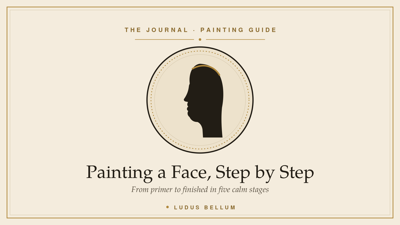 Painting a Face, Step by Step