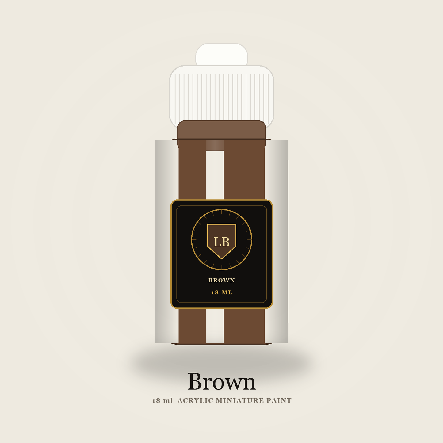 Ludus Bellum Brown Acrylic Paint - 18 ml bottle