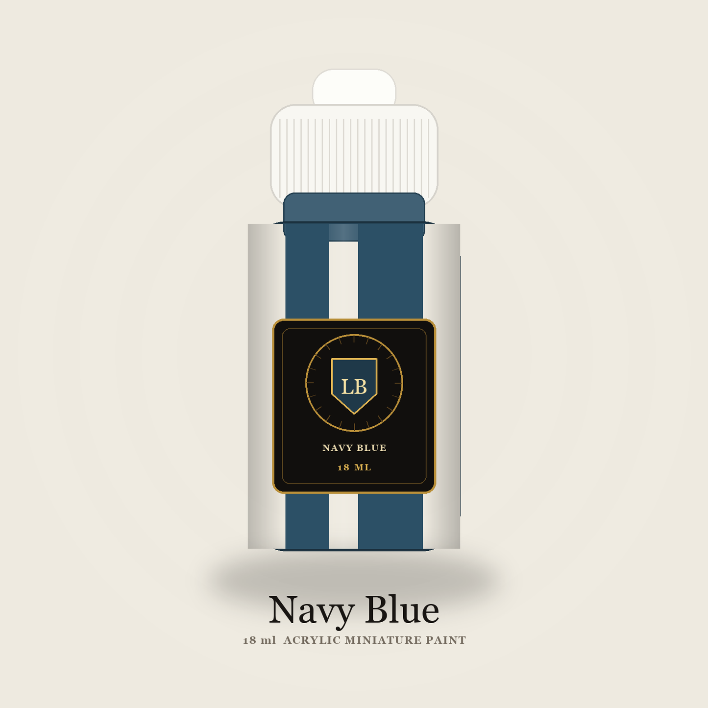 Ludus Bellum Navy Blue Acrylic Paint - 18 ml bottle