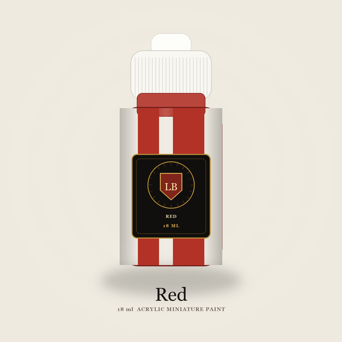 Ludus Bellum Red Acrylic Paint - 18 ml bottle