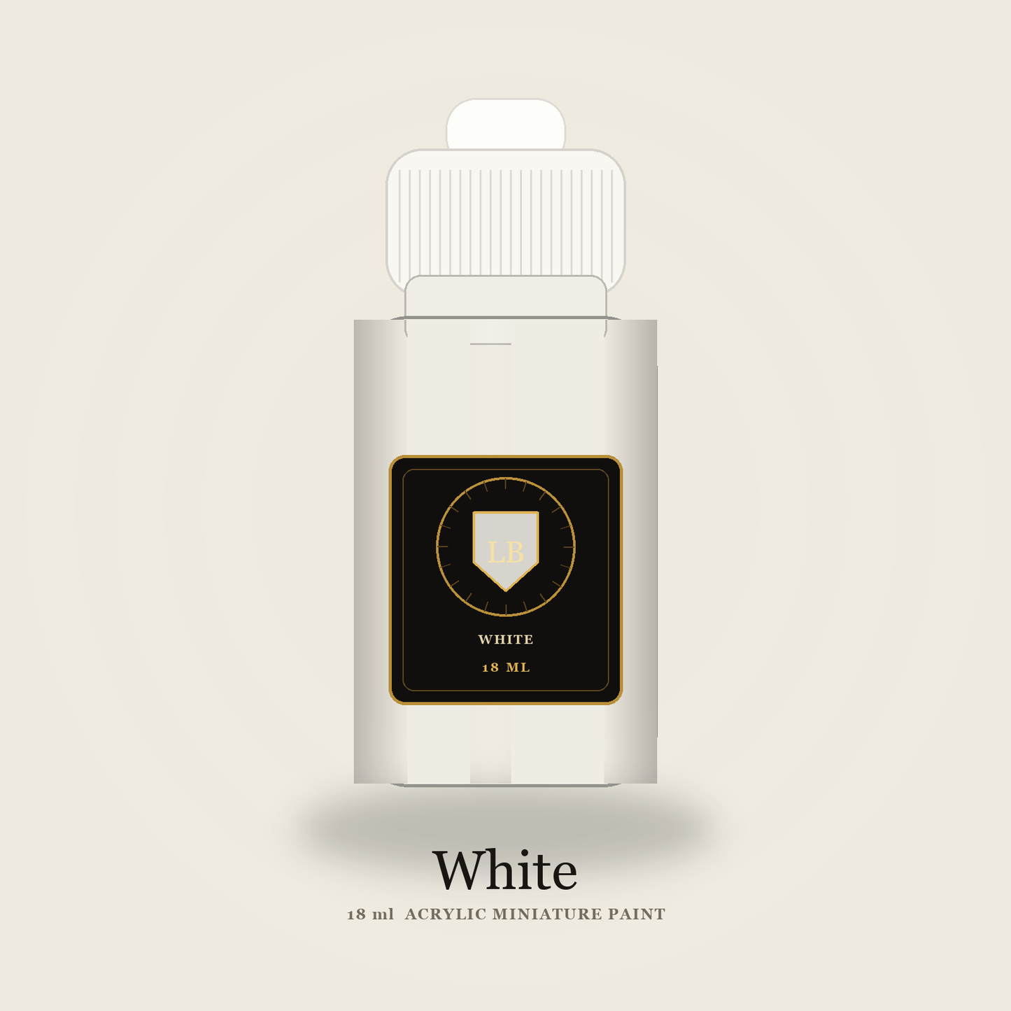 Ludus Bellum White Acrylic Paint - 18 ml bottle