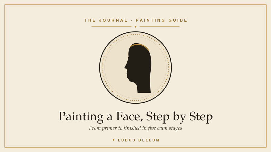 Painting a Face, Step by Step