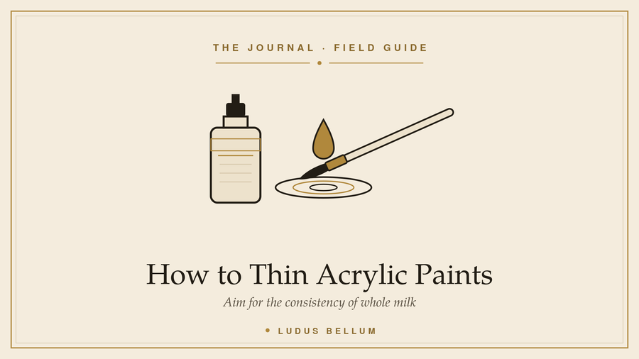 How to Thin Acrylic Paints for Miniatures
