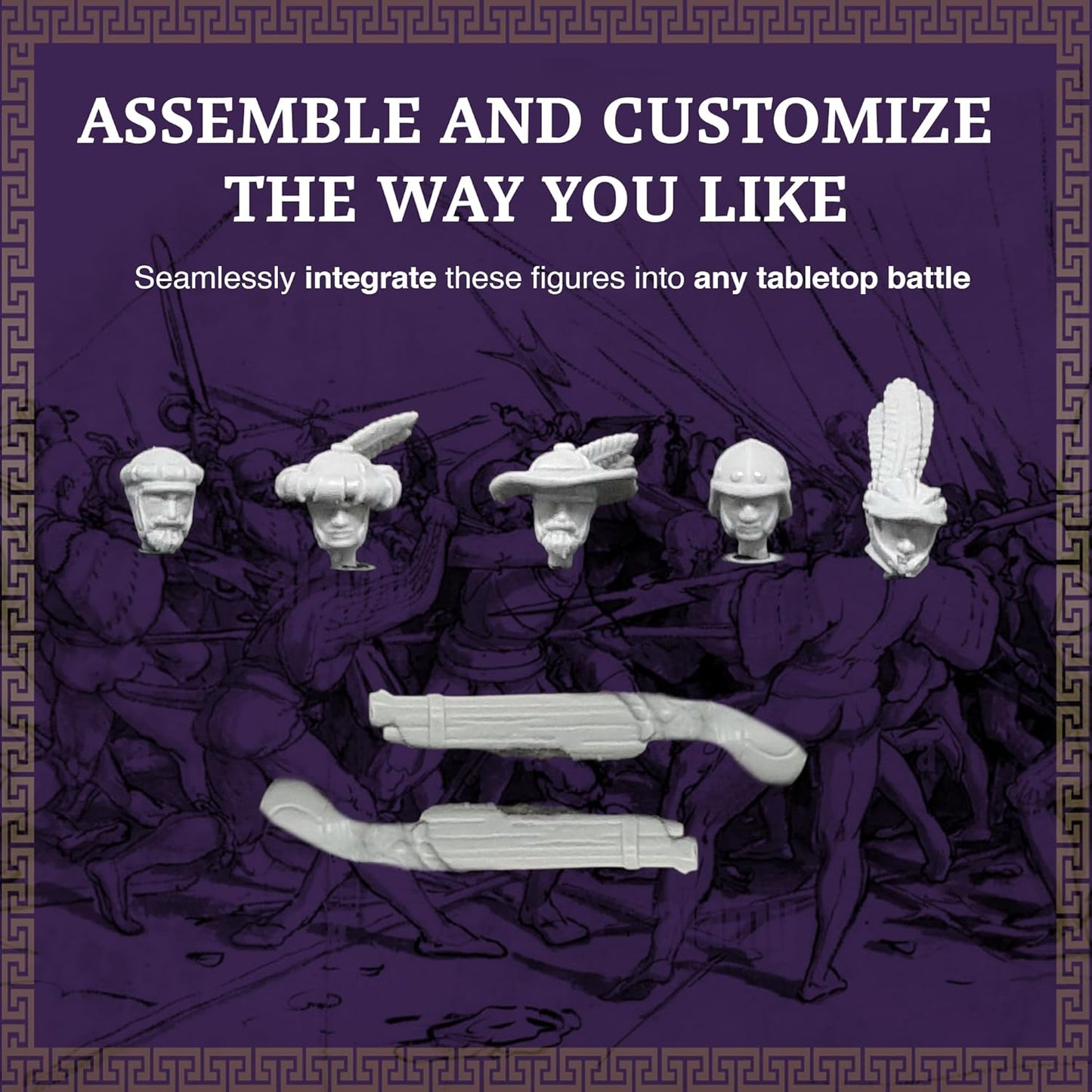 Ludus Bellum - 15th-16th Century German Arquebusiers & Crossbowmen Miniatures
