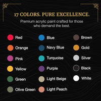 Ludus Bellum Paint Set - 17 Colors