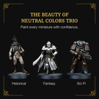 Ludus Bellum Neutral Colors Trio - 3 x 18 ml Acrylic Paints