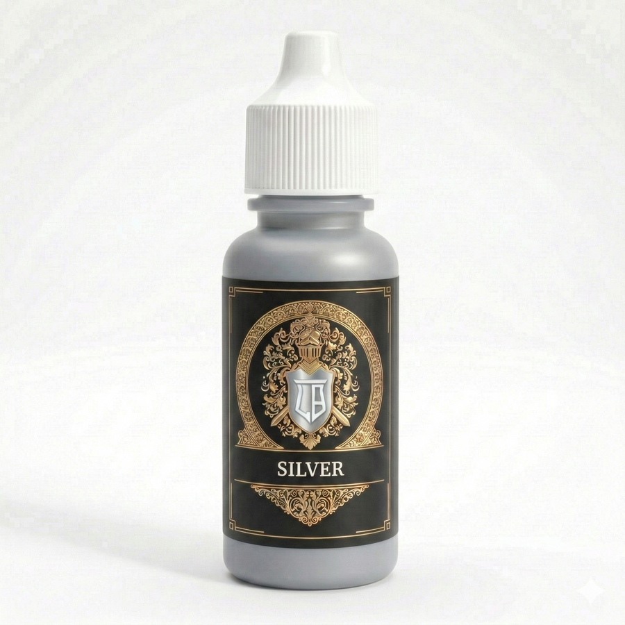 Ludus Bellum Silver Metallic Acrylic Paint - 18 ml