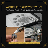 Ludus Bellum Silver Metallic Acrylic Paint - 18 ml