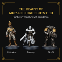 Ludus Bellum Metallic Highlights Trio - 3 x 18 ml Acrylic Paints