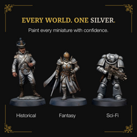 Ludus Bellum Silver Metallic Acrylic Paint - 18 ml