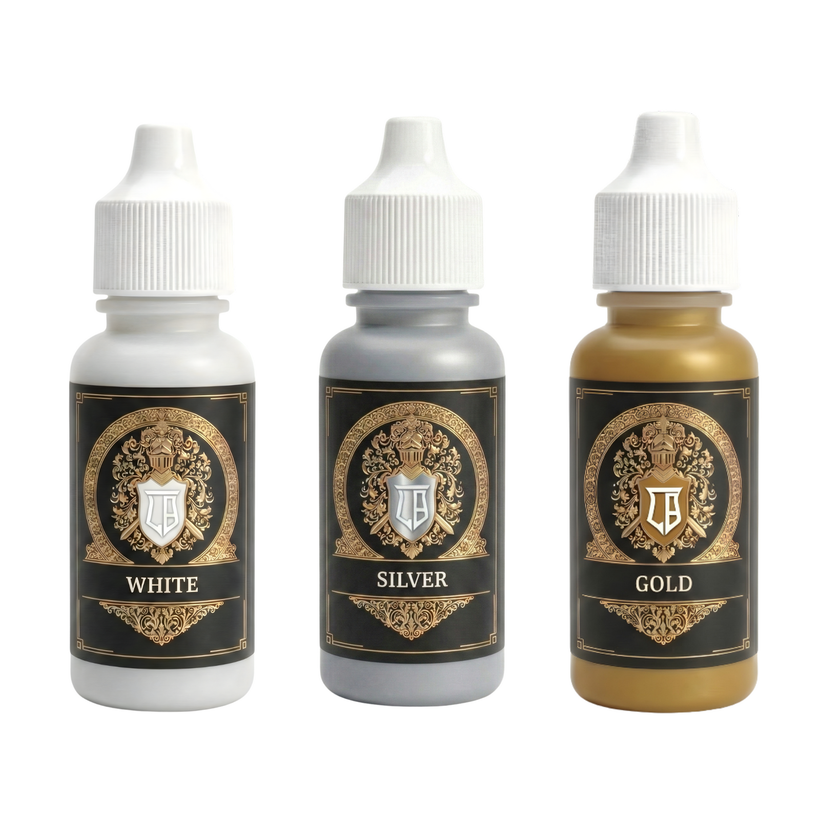 Ludus Bellum Metallic Highlights Trio - 3 x 18 ml Acrylic Paints