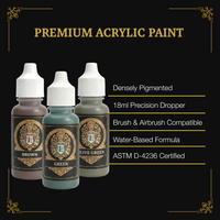 Ludus Bellum Earth Tones Trio - 3 x 18 ml Acrylic Paints
