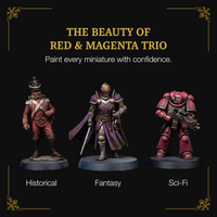 Ludus Bellum Red & Magenta Trio - 3 x 18 ml Acrylic Paints