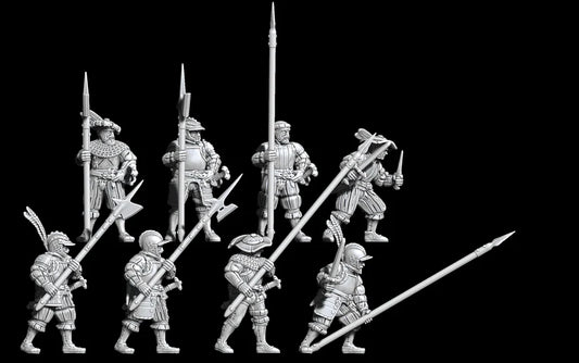 German Pikemen and Halberdiers STLs