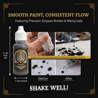 Ludus Bellum Black Acrylic Paint - 18 ml