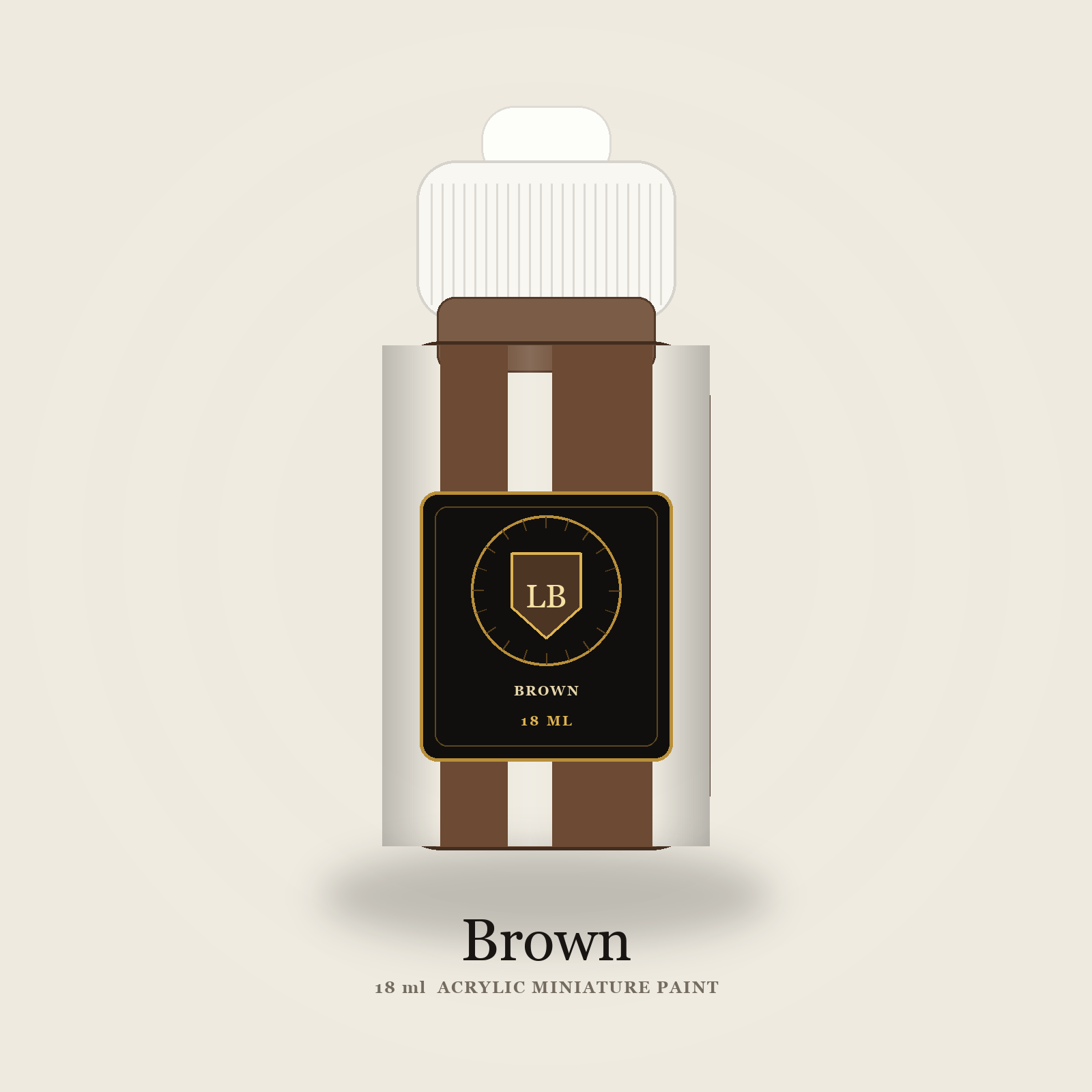Ludus Bellum Brown Acrylic Paint - 18 ml bottle