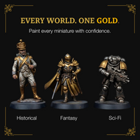 Ludus Bellum Gold Metallic Acrylic Paint - 18 ml
