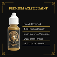 Ludus Bellum Gold Metallic Acrylic Paint - 18 ml