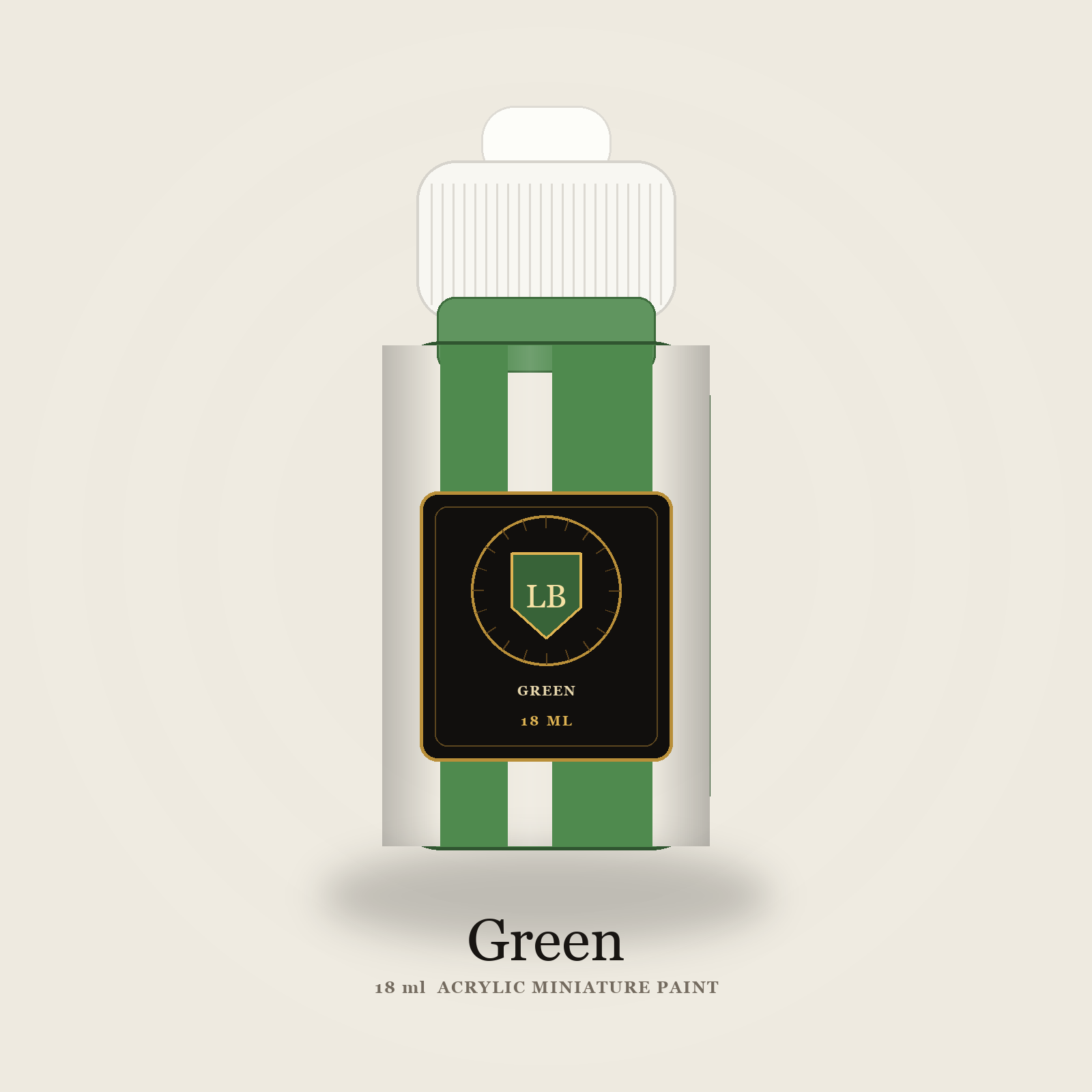 Ludus Bellum Green Acrylic Paint - 18 ml bottle