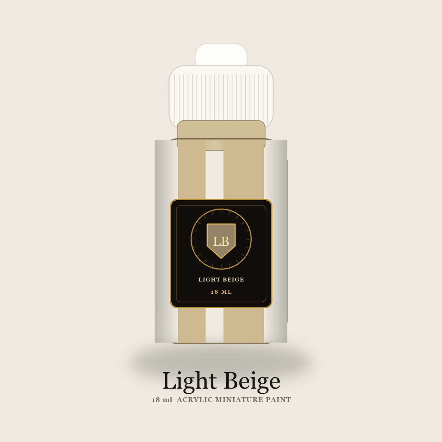 Ludus Bellum Light Beige Acrylic Paint - 18 ml bottle