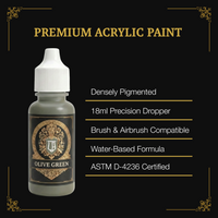 Ludus Bellum Olive Green Acrylic Paint - 18 ml