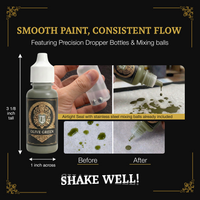 Ludus Bellum Olive Green Acrylic Paint - 18 ml