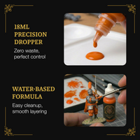 Ludus Bellum Orange Acrylic Paint - 18 ml