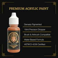 Ludus Bellum Orange Acrylic Paint - 18 ml