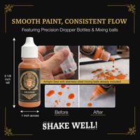 Ludus Bellum Orange Acrylic Paint - 18 ml