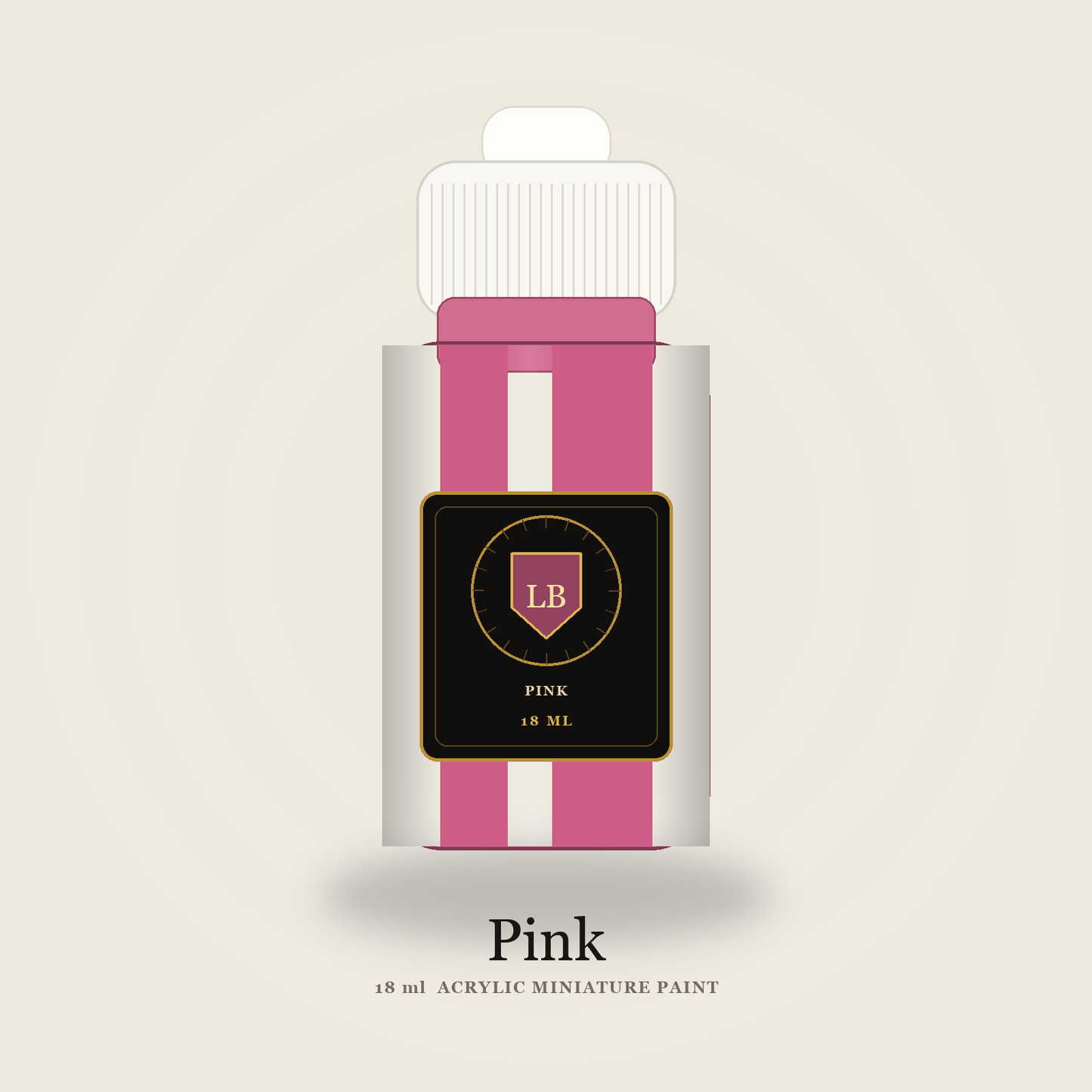 Ludus Bellum Pink Acrylic Paint - 18 ml bottle