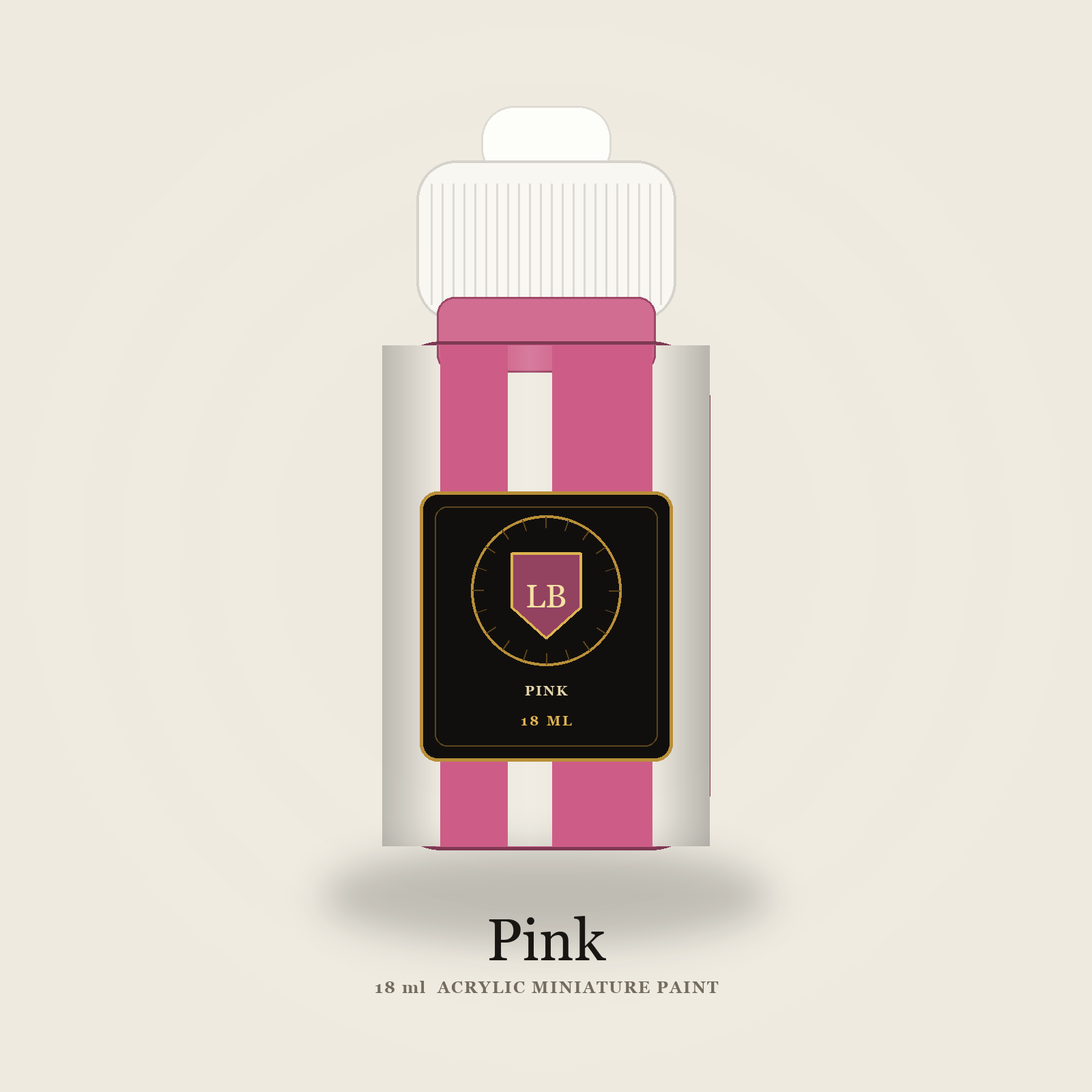 Ludus Bellum Pink Acrylic Paint - 18 ml bottle