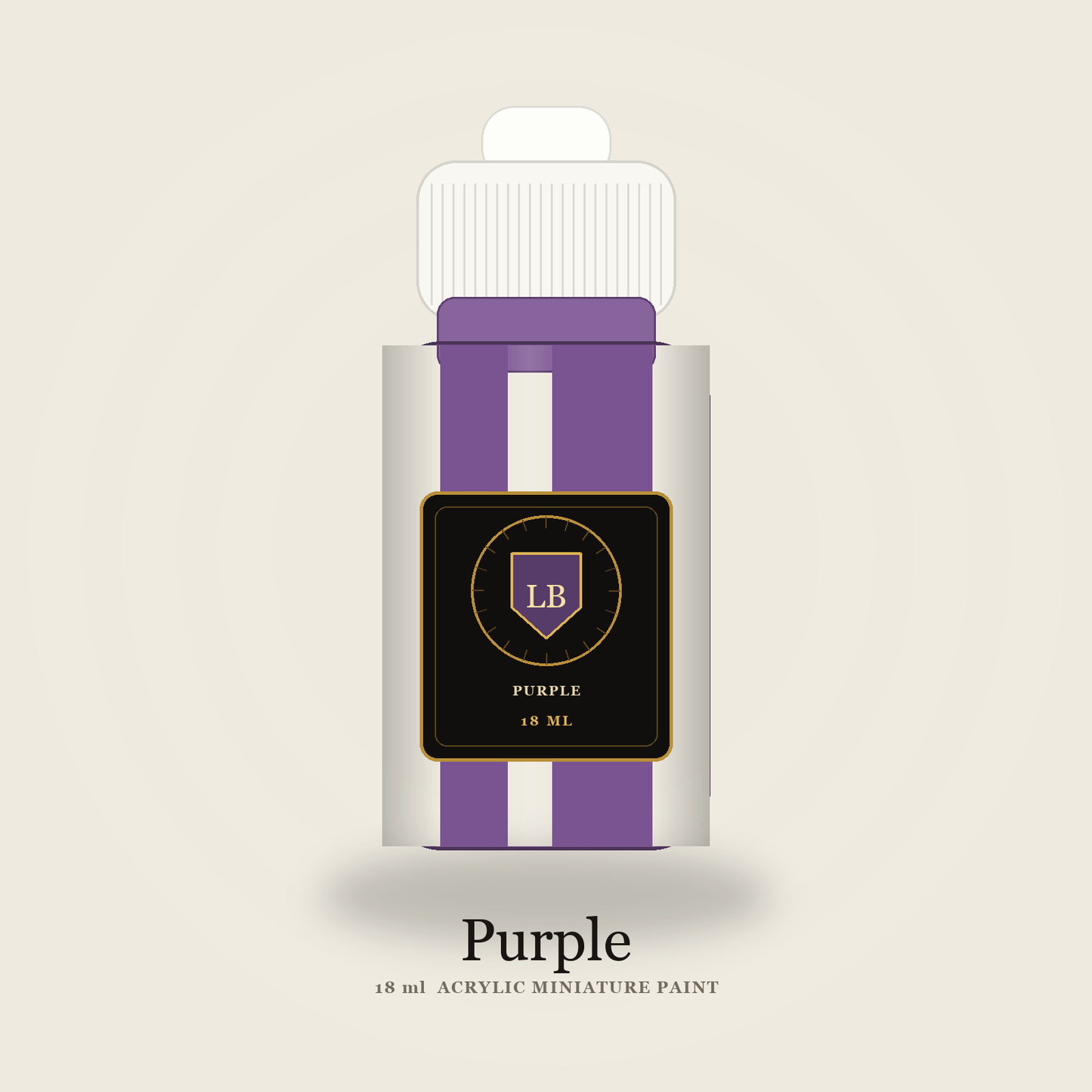 Ludus Bellum Purple Acrylic Paint - 18 ml bottle