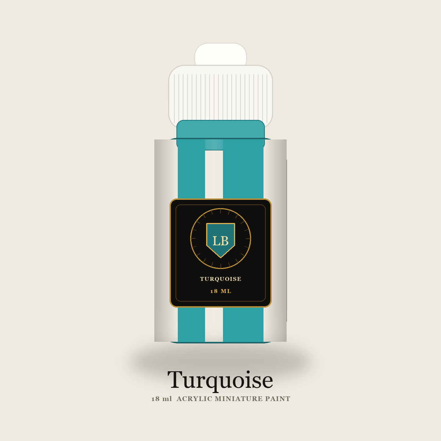 Ludus Bellum Turquoise Acrylic Paint - 18 ml bottle
