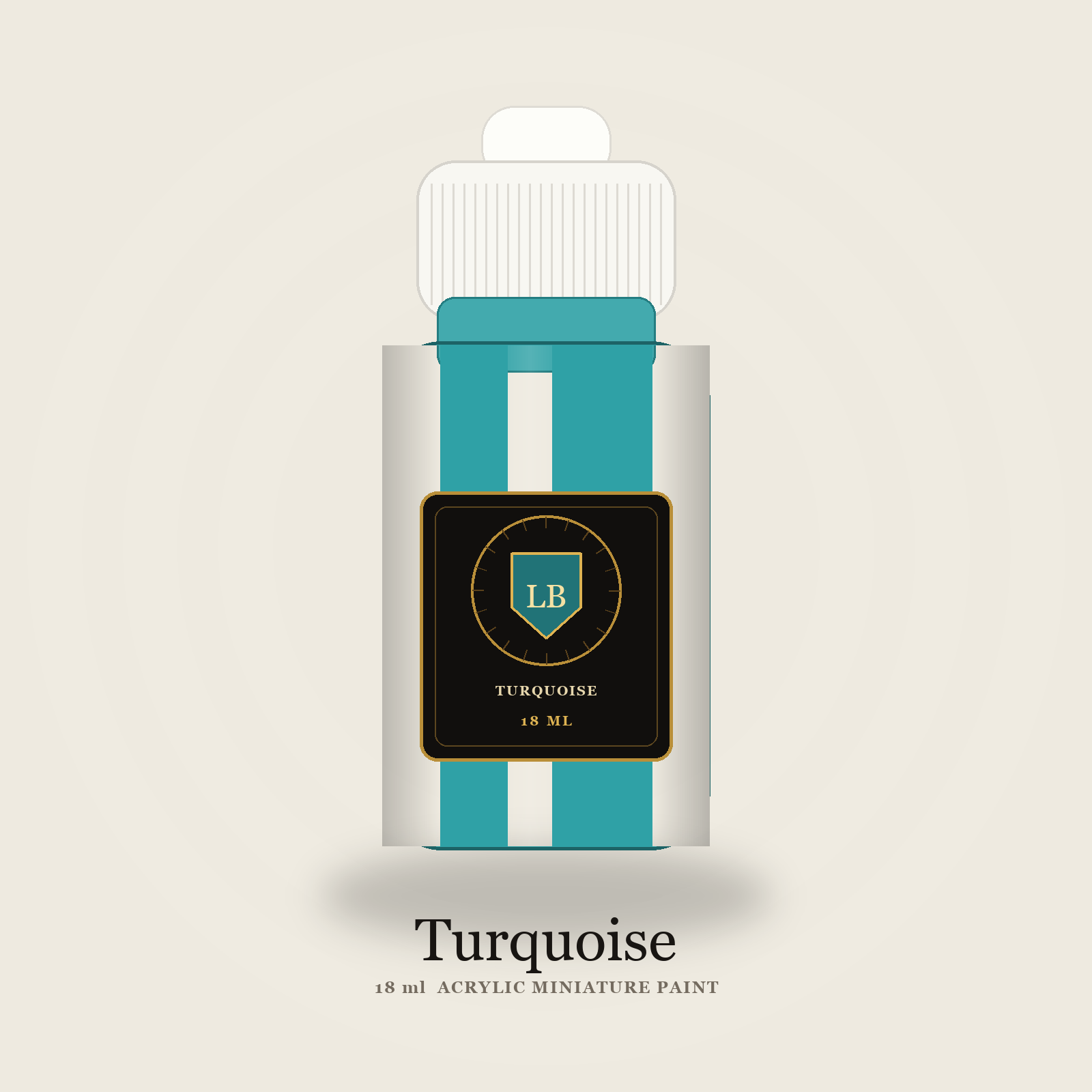 Ludus Bellum Turquoise Acrylic Paint - 18 ml bottle