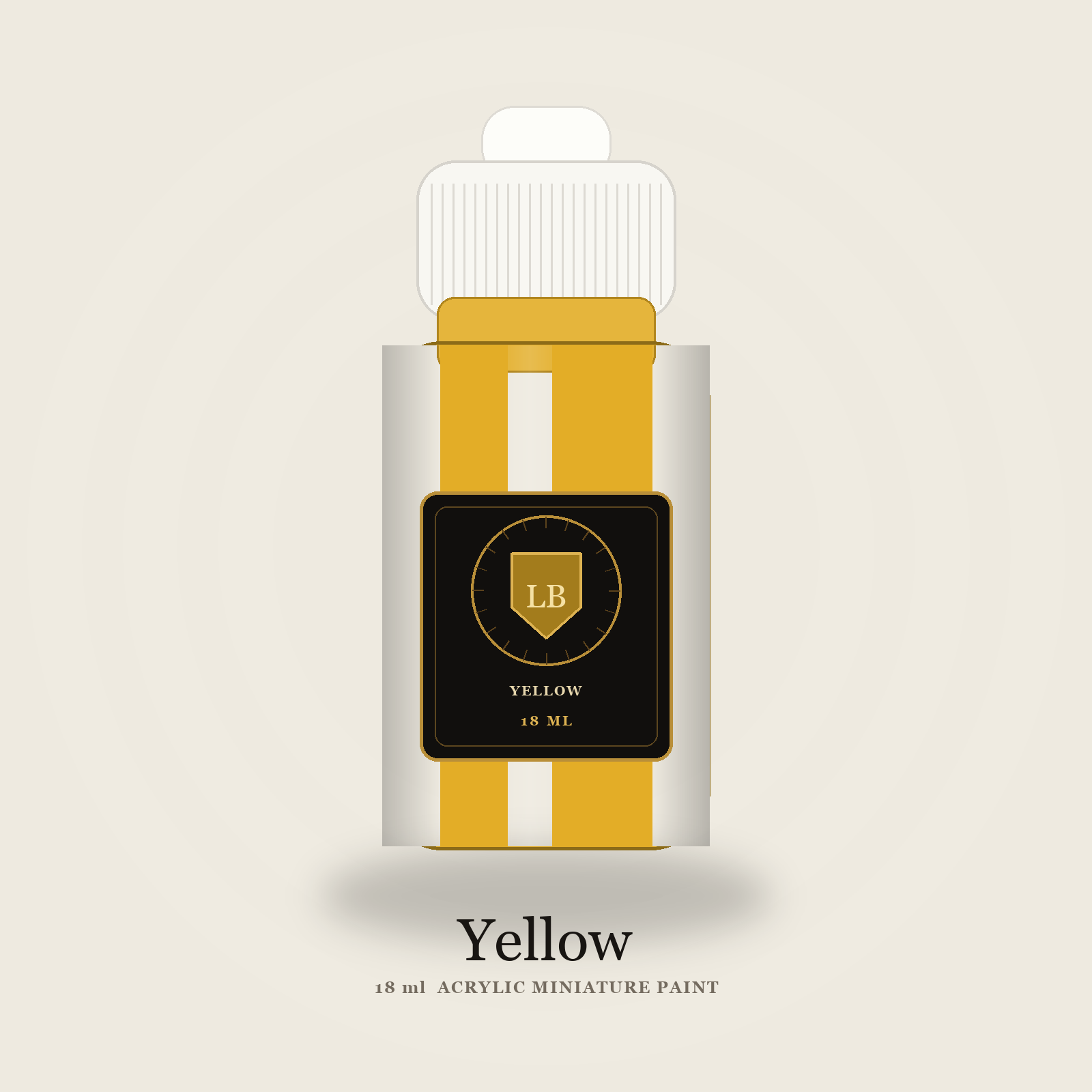 Ludus Bellum Yellow Acrylic Paint - 18 ml bottle